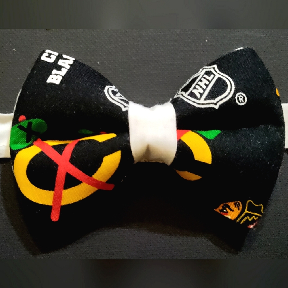 Father's Day Chicago Blackhawks Bow tie. Wedding, Events, Gifting. *True Style*